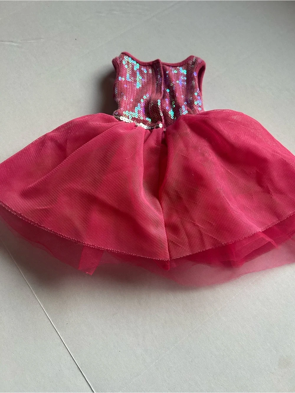 American Girl Doll Hot Pink Sequin Tutu Dress